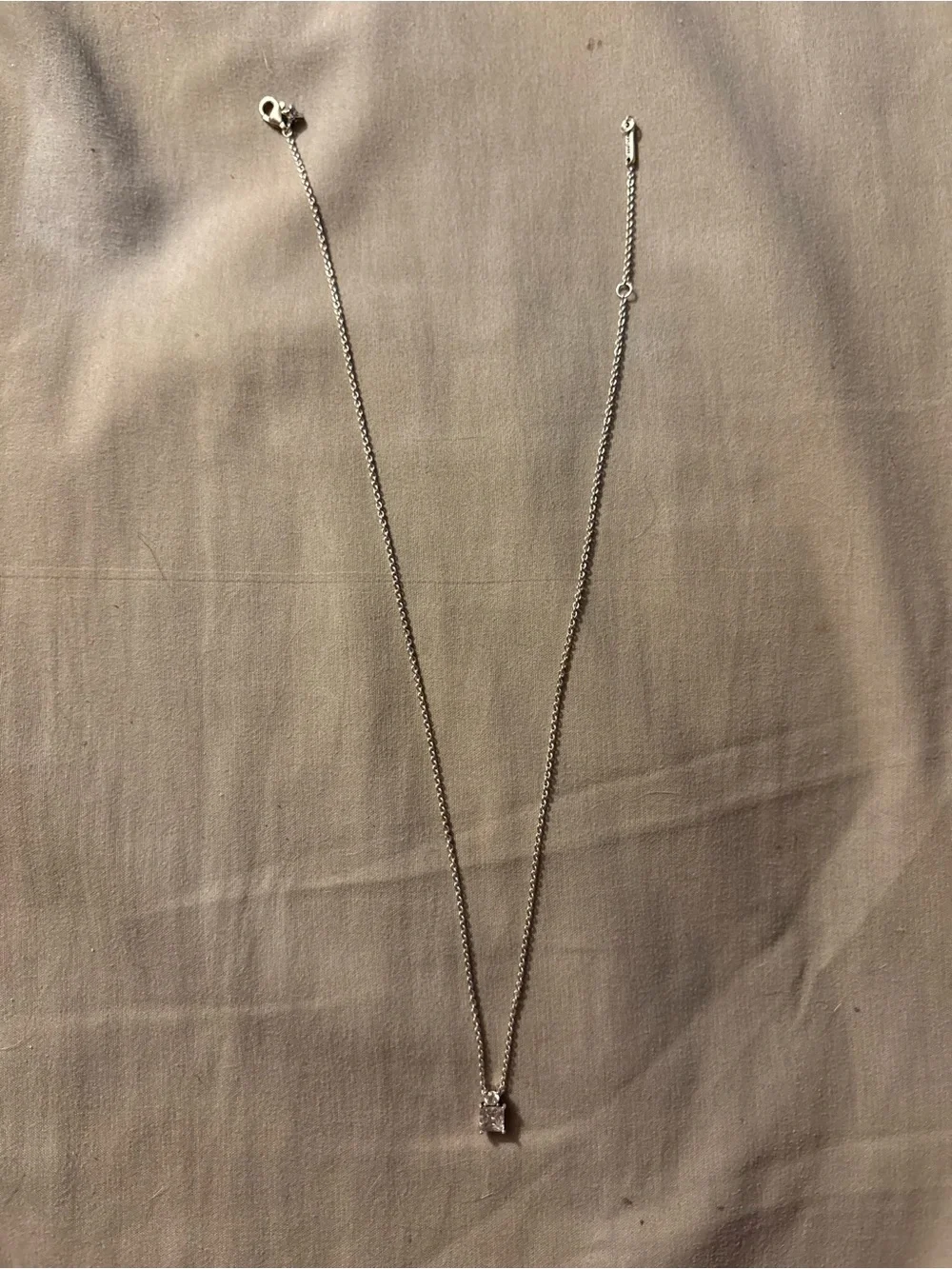 Pandora collier silver necklace